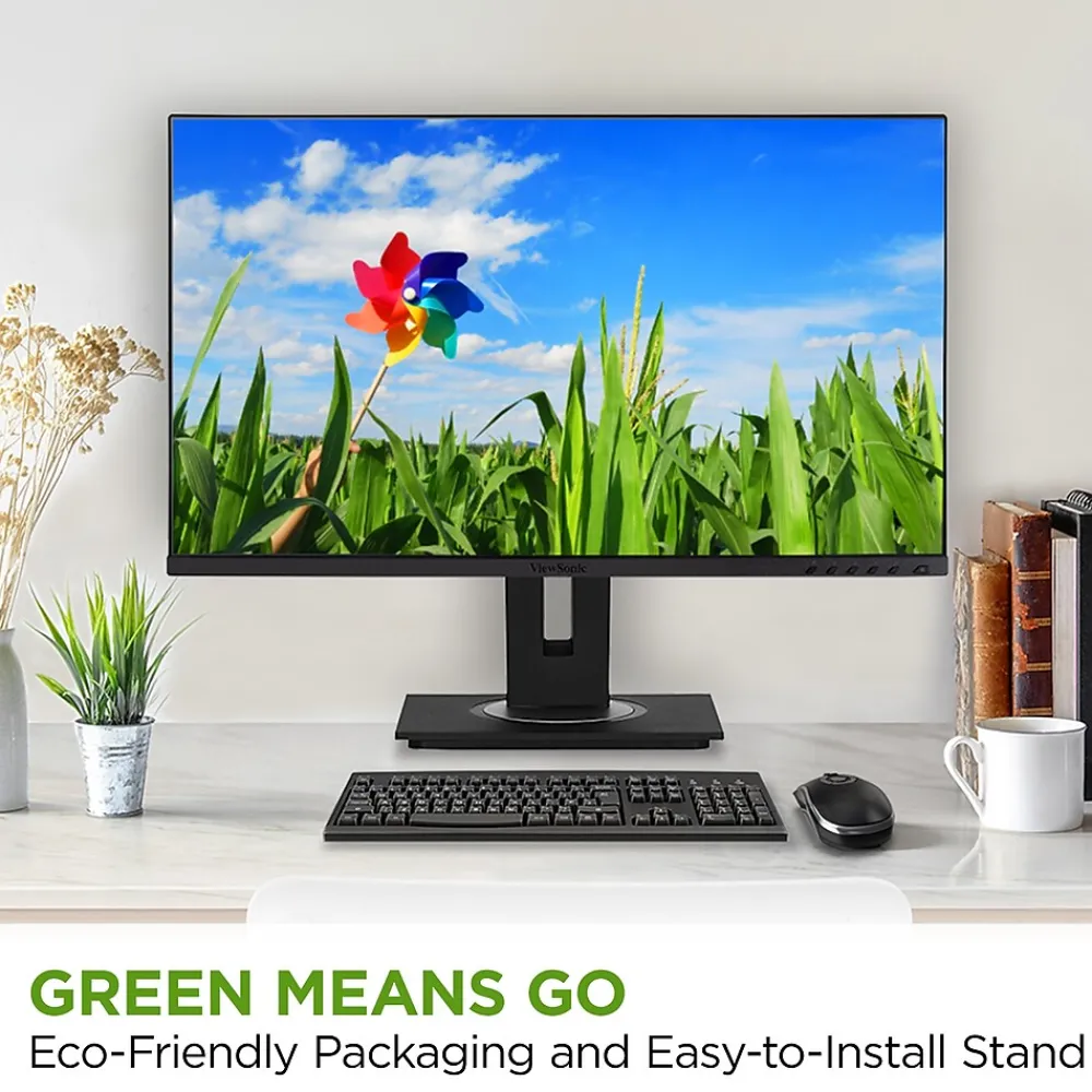 ViewSonic 27" 4K Ultra HD 60 Hz LCD Monitor, Black (VG2756-4K)