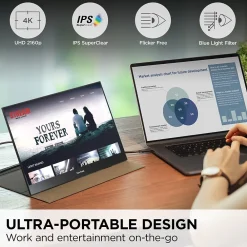 Sale ViewSonic 15.6" 4K Ultra HD 60Hz LED Monitor, Black (VX1655-4K)