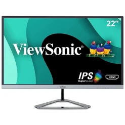 Discount ViewSonic 22" 1080P Widescreen 75Hz IPS Monitor, Silver (VX2276-SMHD)