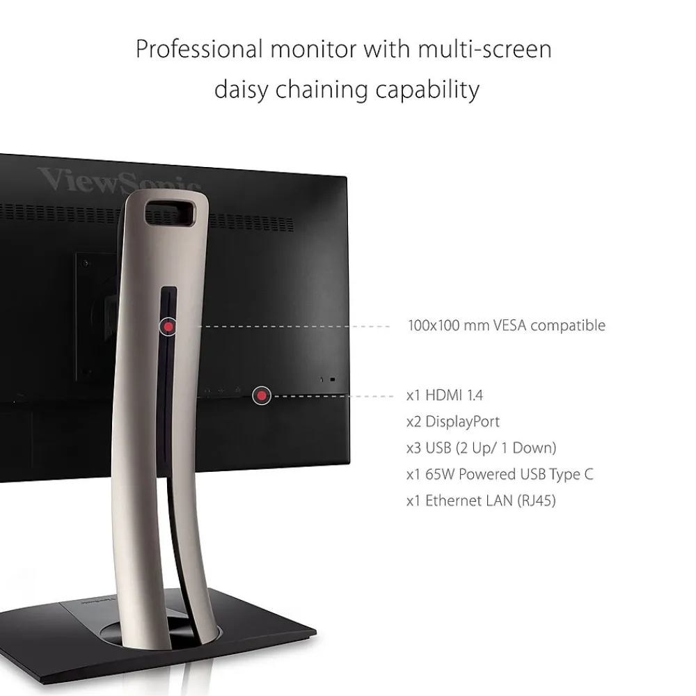 Outlet ViewSonic ColorPro 24" 60 Hz LCD Monitor, Black (VP2468A)