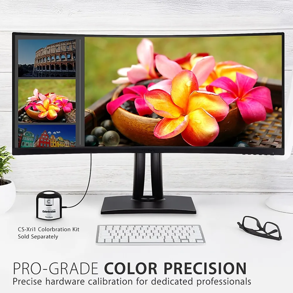Best ViewSonic ColorPro 38" Curved 4K Ultra HD 60 Hz LED Monitor, Black (VP3881A)