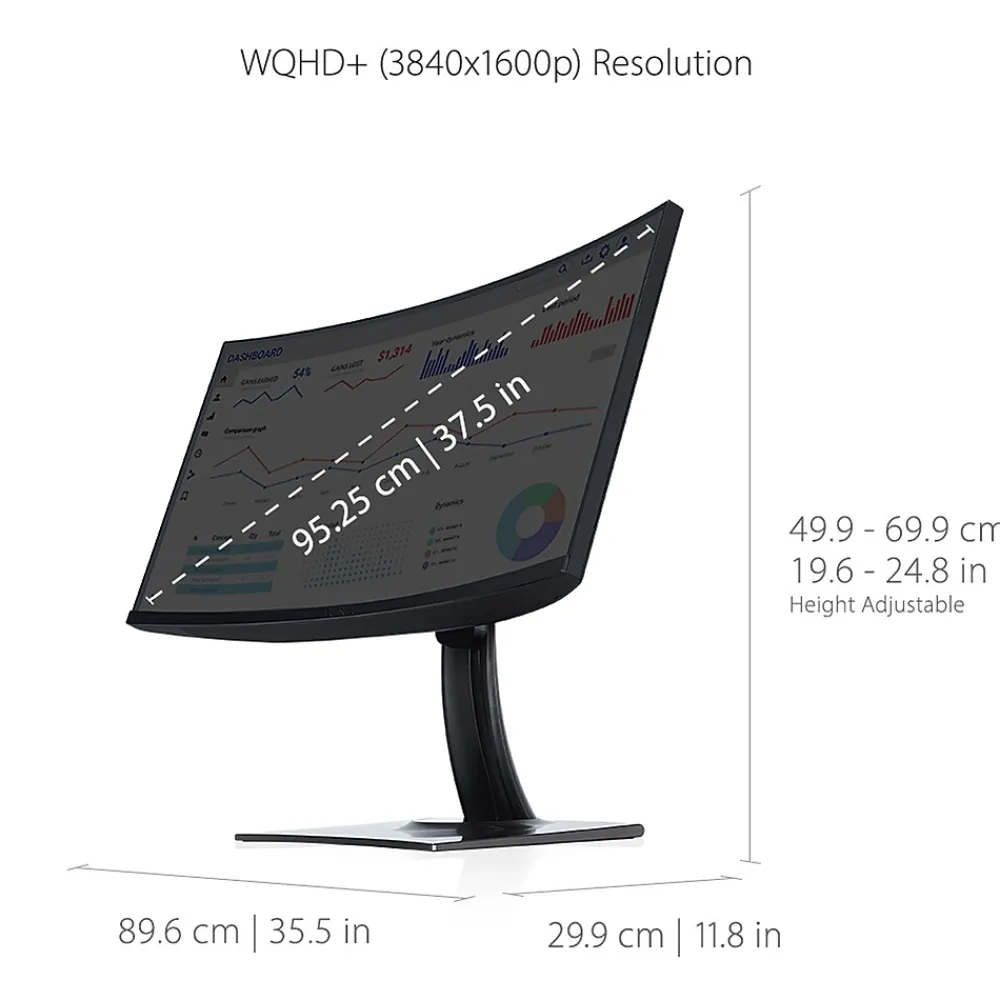 Best ViewSonic ColorPro 38" Curved 4K Ultra HD 60 Hz LED Monitor, Black (VP3881A)
