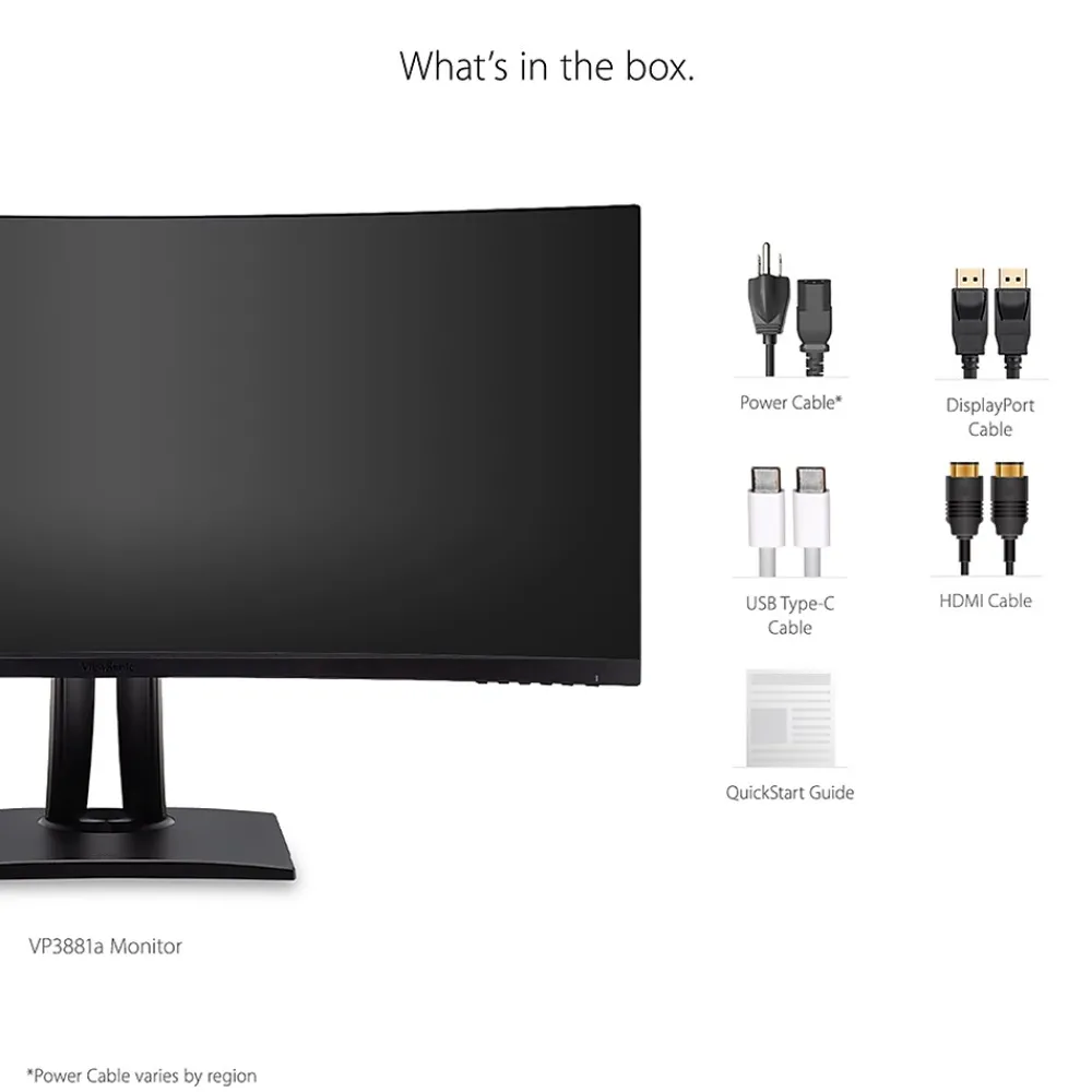 Best ViewSonic ColorPro 38" Curved 4K Ultra HD 60 Hz LED Monitor, Black (VP3881A)