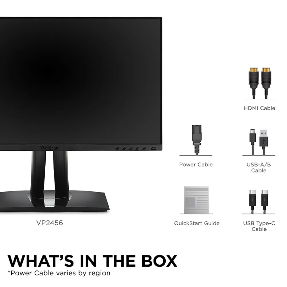 Sale ViewSonic ColorPro 24" 60Hz LCD Monitor, Black (VP2456)