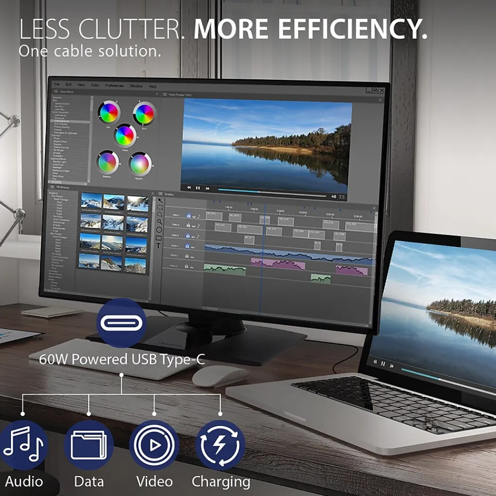 Clearance ViewSonic ColorPro 27" 4K Ultra HD 60Hz LED Monitor, Black (VP2768A-4K)