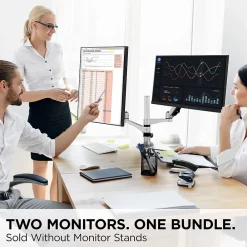 Clearance ViewSonic Dual Pack Head-Only 24" 60Hz LCD Monitor, Black (VG2448A-2_H2)