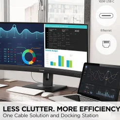 Clearance ViewSonic Ergonomic 34" Curved 100Hz LED Monitor, Black (VG3456C)