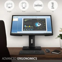 New ViewSonic Ergonomic 24" 60Hz LCD Monitor, Black (VG2440)
