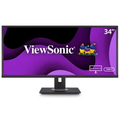 Hot ViewSonic UltraWide WQHD 34" 60 Hz LCD Monitor, Black (VG3456)