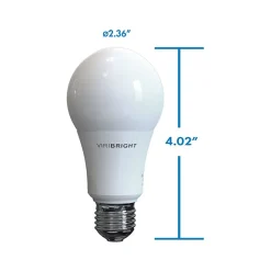 Viribright Pro 9-Watt Cool White LED General-Purpose Bulb, 50/Box (640339-50P)