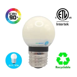 Viribright 2-Watt Cool White LED Bulb, Dozen (74565-12)