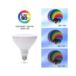 Viribright 8-Watt Cool White LED Floodlight Bulb, 4/Box (750333-4)