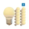 Viribright 3.2-Watt Soft White LED Globe Bulb, 12/Pack (74564)
