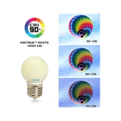 Viribright 3.2-Watt Soft White LED Globe Bulb, 12/Pack (74564)