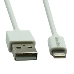 VisionTek 6.5' USB-A to Lightning Cable, Male to Male, White (900863)