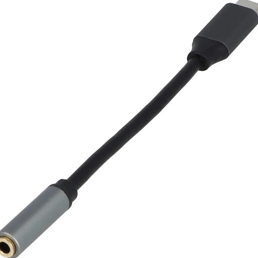 VisionTek USB Type-C to Mini-Phone Stereo Audio Cable, Male to Female, Black (901480)