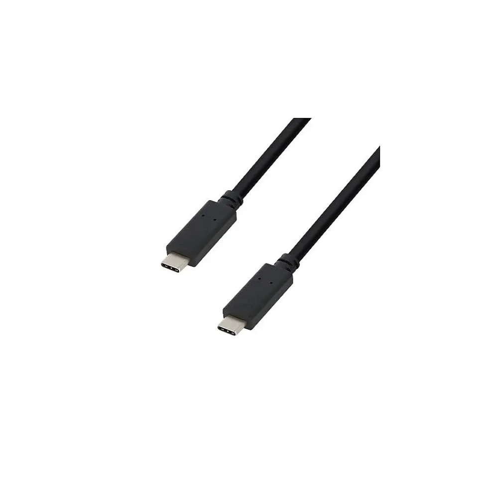 VisionTek USB-C to USB-C 6.56' Cable, Male to Male, Black (901524)