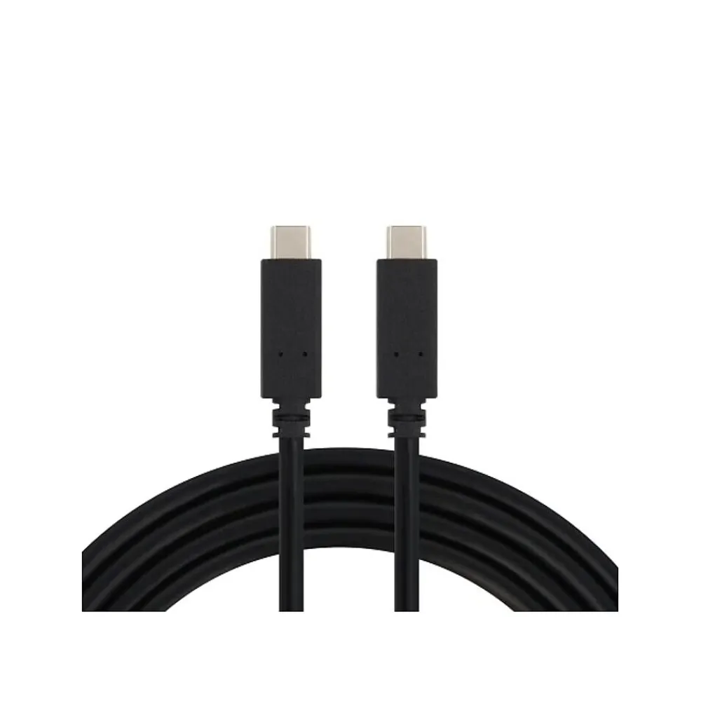 VisionTek USB-C to USB-C 6.56' Cable, Male to Male, Black (901524)