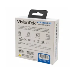 USB-C 61W Quick Charger, White (901283)<VisionTek Sale