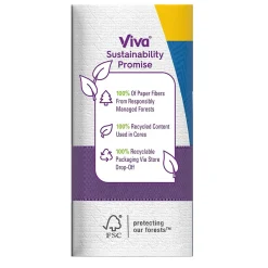Viva Choose-A-Sheet Multi-Surface Cloth Paper Towels, 2-Ply, 165 Sheets/Roll, 6 Rolls/Pack (53663)