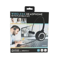 Sale Vivitar Bluetooth On-Ear Headset with Microphone, Black (VWC105BLKT356)