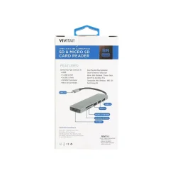 Vivitar Creator Series 6-Port USB-C Hub, Silver (VIVRW7320-NOC-STK-16)