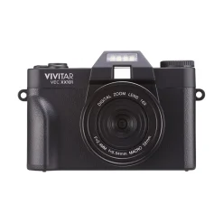 Vivitar VEC XX101 20MP 4K Digital Camera, 0.45X Optical Zoom, Black (VECXX101-BLK-STK-4)