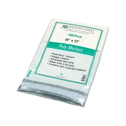 Discount Quality Park 10"W x 13"L Peel & Seal Poly Mailers, 100/Box (51642)