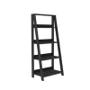 Shelving*Walker Edison 55" Wood Ladder Bookshelf - Black (SPS55LDBL)