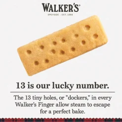 Walkers Walker's Shortbread Fingers Pure Butter Shortbread Cookies, Individually Wrapped, 1.4 oz, 24/Pack (WKR00116)