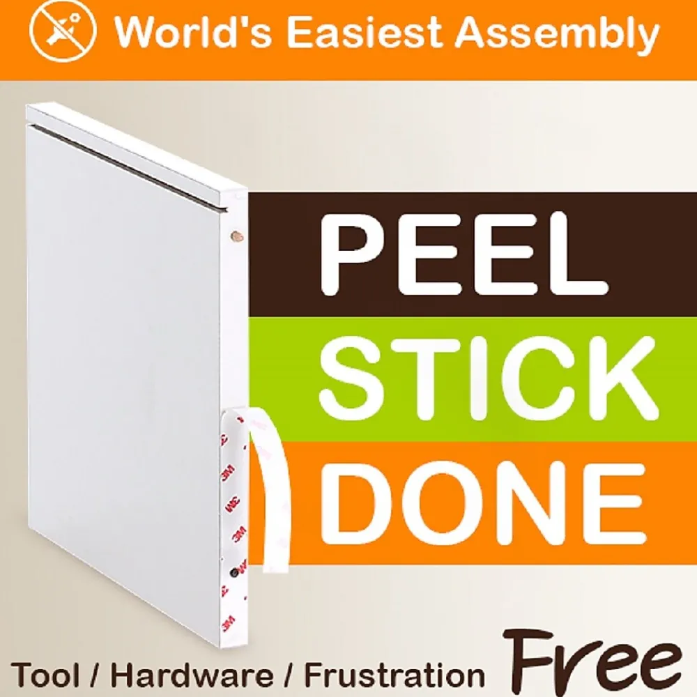 Bookcases*Way Basics 24.8"H Collins Cubby Bookcase, Organizer and Modern Eco Storage Shelf, White (WB-2SHELF-3-WE)