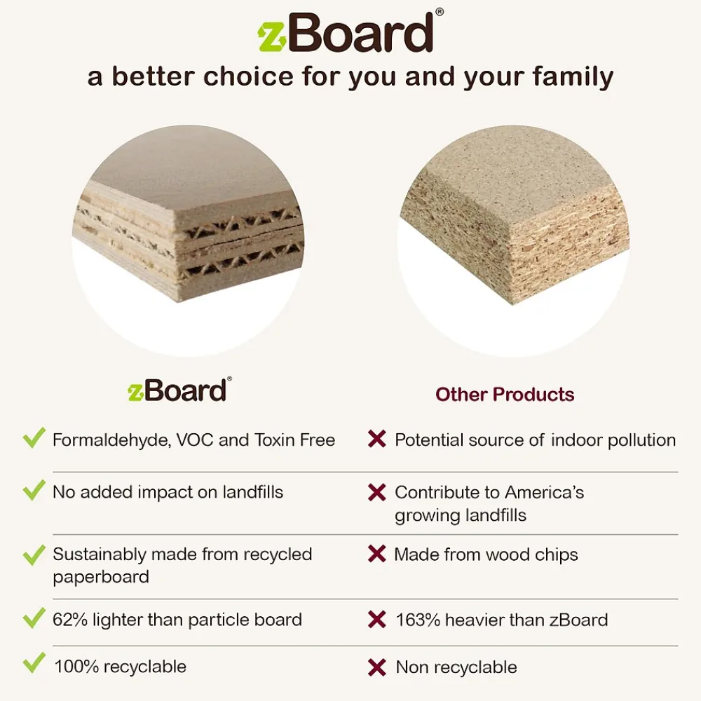 Bookcases*Way Basics 24.8"H Collins Cubby Bookcase, Organizer and Modern Eco Storage Shelf, White (WB-2SHELF-3-WE)