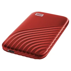 Best WD My Passport SSD 2TB USB 3.2 External Solid-State Drive, Red (BAGF0020BRD-WESN)