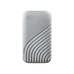 Best WD My Passport 1TB USB 3.2 External Solid-State Drive, Silver (BAGF0010BSL-WESN)