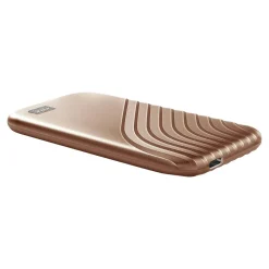 Outlet WD My Passport 2TB USB 3.2 External Solid-State Drive, Gold (BAGF0020BGD-WESN)