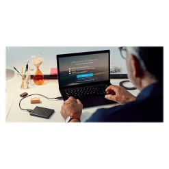 WD My Passport 4TB USB 3.2 Gen 1 External Hard Drive, Sky (BPKJ0040BBL-WESN)