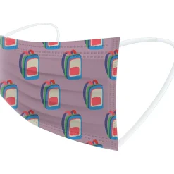 WeCare Disposable Face Masks, Kids, Assorted Back to School Designs, 50/Pack (WMN100125)