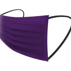 WeCare Disposable Face Masks, Kids, Assorted Violet Tones, 50/Pack (WMN100138)