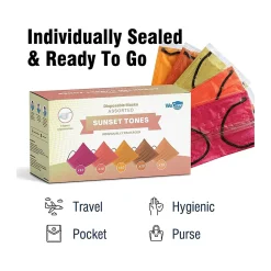 WeCare Disposable Face Masks, Assorted Sunset Tones, 50/Pack (WMN100134)