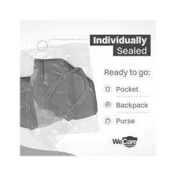 Disposable KN95 Face Mask, Adult, Dark Gray, 20/Pack (WCKN100)<WeCare Best