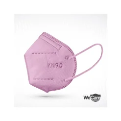 Disposable KN95 Face Mask, Adult, Pink, 20/Pack (WCKN109)<WeCare Best