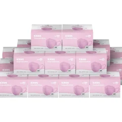 Disposable KN95 Face Mask, Adult, Pink, 20 Masks/Box, 50 Boxes/Pack (TBN203234)<WeCare Sale