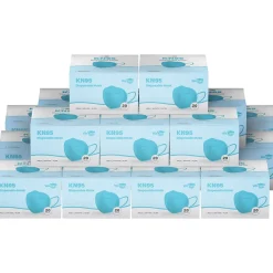 Disposable KN95 Face Mask, Adult, Blue, 20 Masks/Box, 50 Boxes/Pack (TBN203230)<WeCare Discount