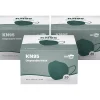 WeCare Disposable KN95 Face Mask, Adult, Dark Green, 20 Masks/Box, 3 Boxes/Pack (TBN203227)