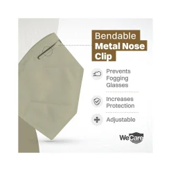 WeCare Disposable KN95 Face Masks, One Size, Assorted Earth Tones, 20/Pack, 3 Packs/Carton (TBN203258)