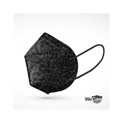 WeCare Leopard Print Disposable KN95 Fabric Face Masks, One Size, Assorted Colors, 20/Pack, 3 Packs/Carton (TBN203256)