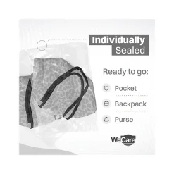 WeCare Leopard Print Disposable KN95 Fabric Face Masks, One Size, Assorted Colors, 20/Pack, 50 Packs/Carton (TBN203260)