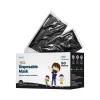 WeCare 3-ply Disposable Face Mask, Individually Wrapped Kids, Black, 50/Box (WMN100031)