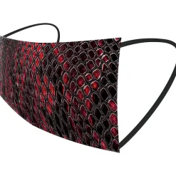 WeCare 3-ply Disposable Face Masks, Individually Wrapped, Adult, Assorted Snakeskin Prints, 50/Box (WMN100077)