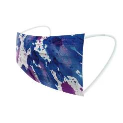 WeCare 3-ply Disposable Face Masks, Individually Wrapped, Kids, Multicolor, 50/Box (WMN100084)